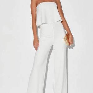 Lulus white jumpsuit